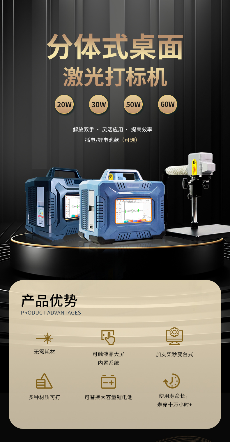 手持桌面两用激光打标机 第1张